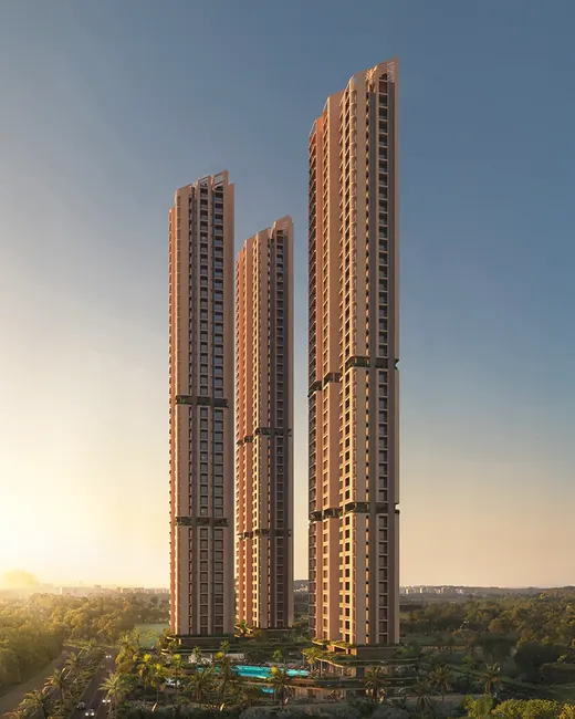 Trehan Iris Omara — three towers at sunrise, landscape (render)