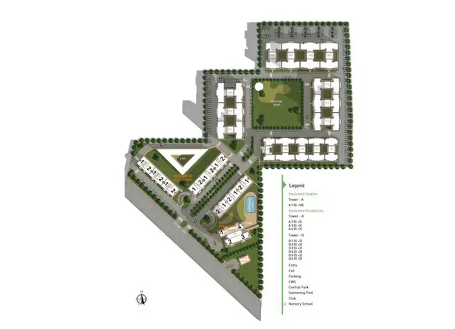 Vatika Boulevard Residences master plan / site layout