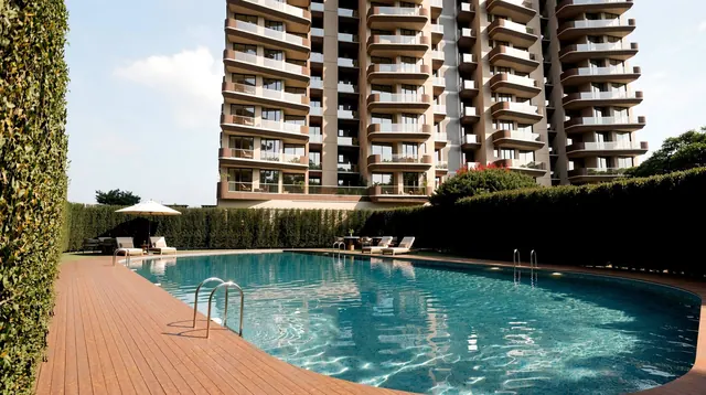 WAL Serenia 92 — Swimming pool deck beside tower