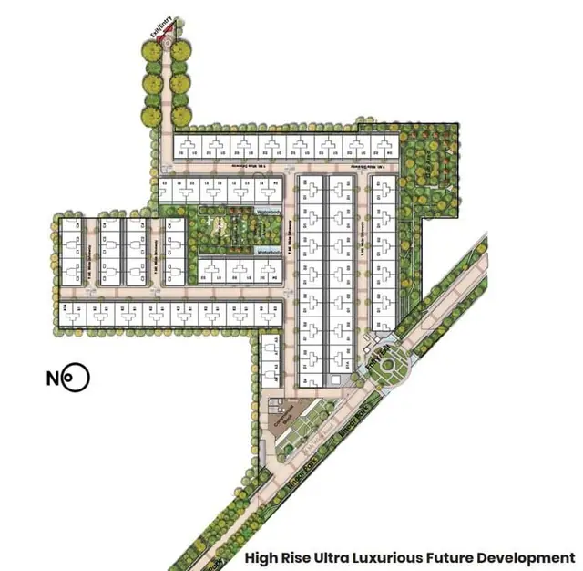 Whiteland Blissville master plan / site layout