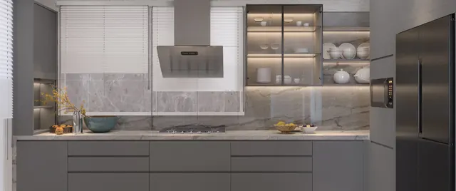 Whiteland Blissville — kitchen (interior render)