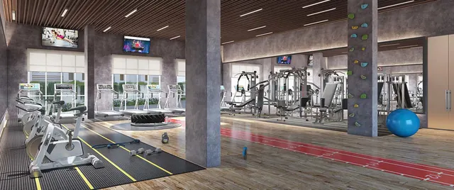 Whiteland Blissville — gym (interior render)