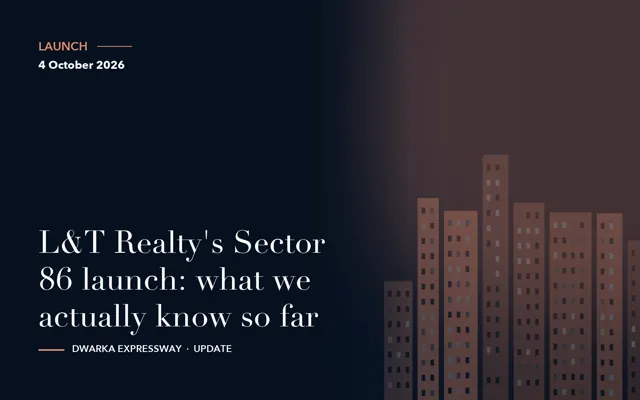 L&T Realty's Sector 86 launch: what we actually know so far